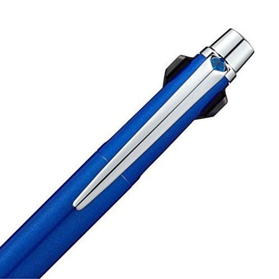Шариковая ручка Mitsubishi Pencil Jetstream Prime с нажимным механизмом, 3 цвета, корпус синего цвета, 0.7 мм