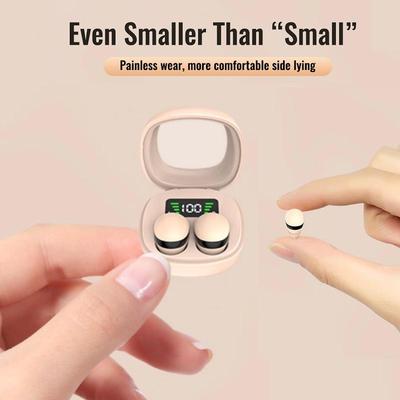 Kebidumei Mini 5.3 Беспроводная Bluetooth-гарнитура Маленькие наушники для сна Работа Спортивные невидимые наушники HD HIFI Наушники с басовым шумоподавлением