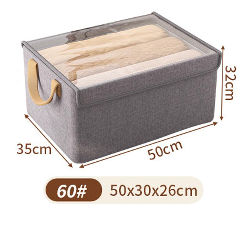 Складной органайзер для одежды, складная корзина для хранения одежды с крышкой, металлический каркас, ящик для хранения нижнего белья, органайзер для гардероба