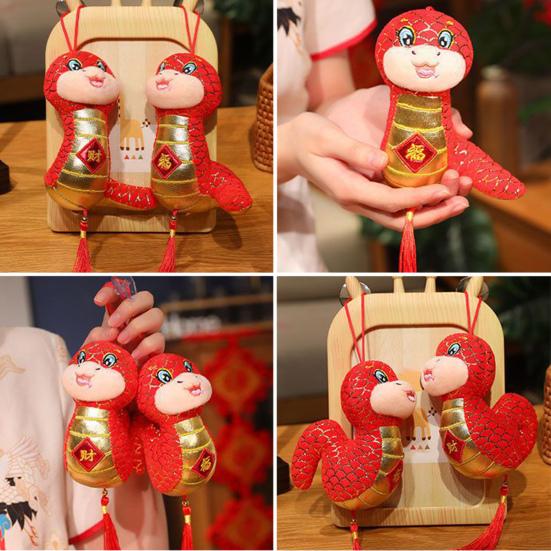 Подвеска-брелок в виде змеи, украшение на китайский Новый год, подвесной талисман зодиака для благословения