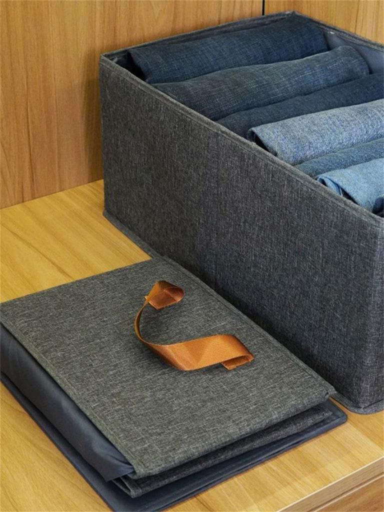 Large Visible Window Clothing Storage Box; Foldable Home Wardrobe Sorting and Organizing Box; Lightweight Underwear Storage Box