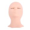 Головка манекена для ресниц, сменная силиконовая голова для ресниц, модель для практики, однослойное веко