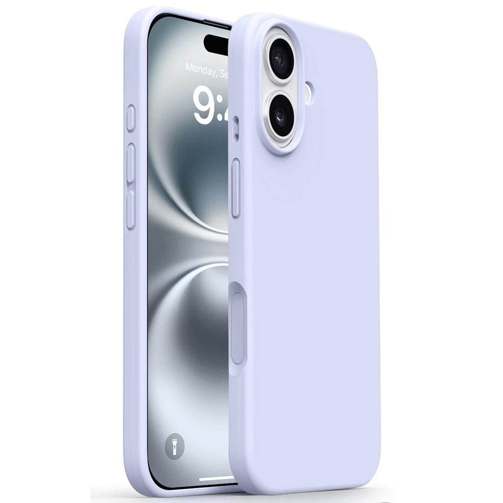 Чехол для iPhone 17 с мягкой подкладкой из микрофибры, жидкий силикон+ПК, чехол для телефона