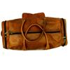New Brown Men Goat Leather Travel Gym Bag Luggage Genuine Vintage Duffel Bag