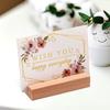 20 Pcs Wooden Base Place Card Holders Photo Table Sign Holders Display Stand Base Picture Stand Table Card Holders Kitchen
