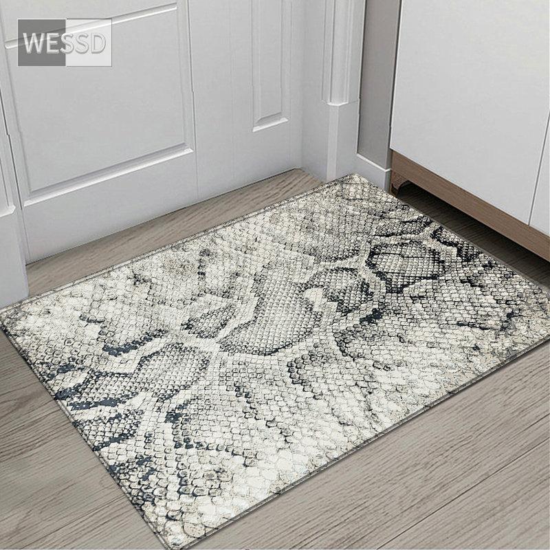 Коврик с рисунком кожи животного для спальни, абстрактный леопардовый, змеиный напольный коврик, прикроватный коврик, кухонный коврик, коврик для ванной комнаты, коврик для двери