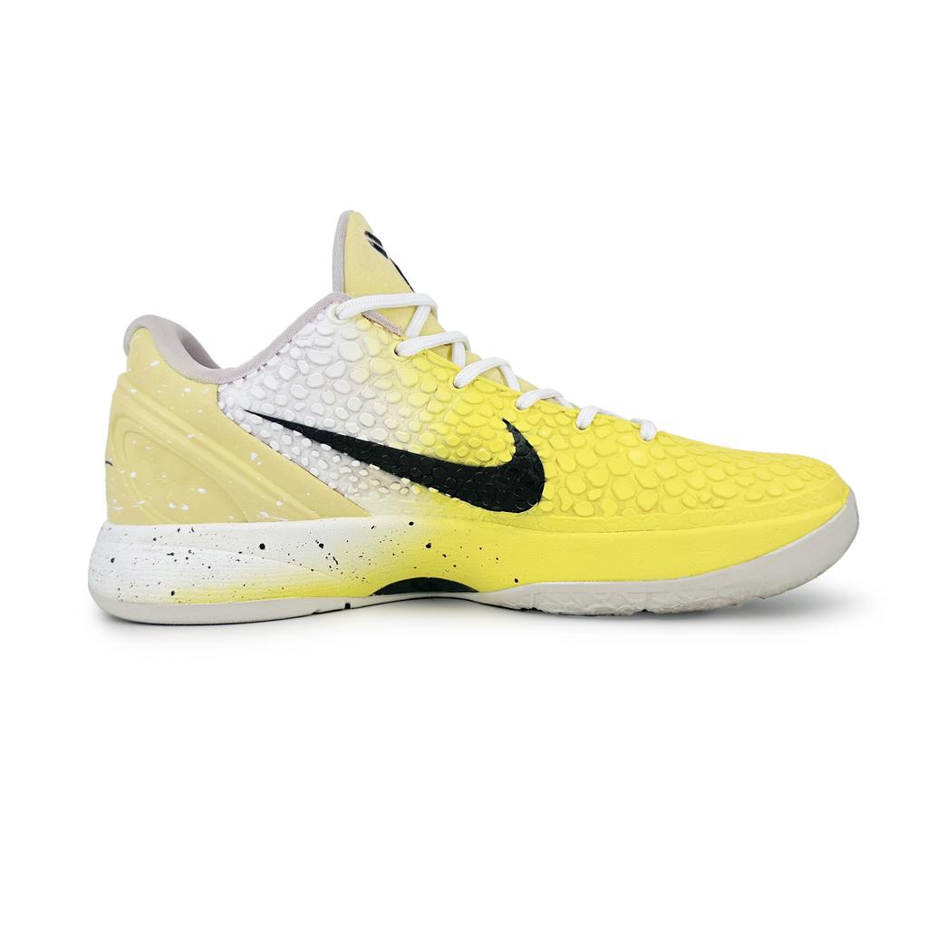 Nike Баскетбольные кроссовки Zoom Kobe 6 Мужские Низкие Желтые/Белые/Черные FQ3546-100(Команда1076-)