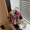 Stripe Ethnic Style Tassel Backpack Embroidery Chinese Style Handbag  Outdoor