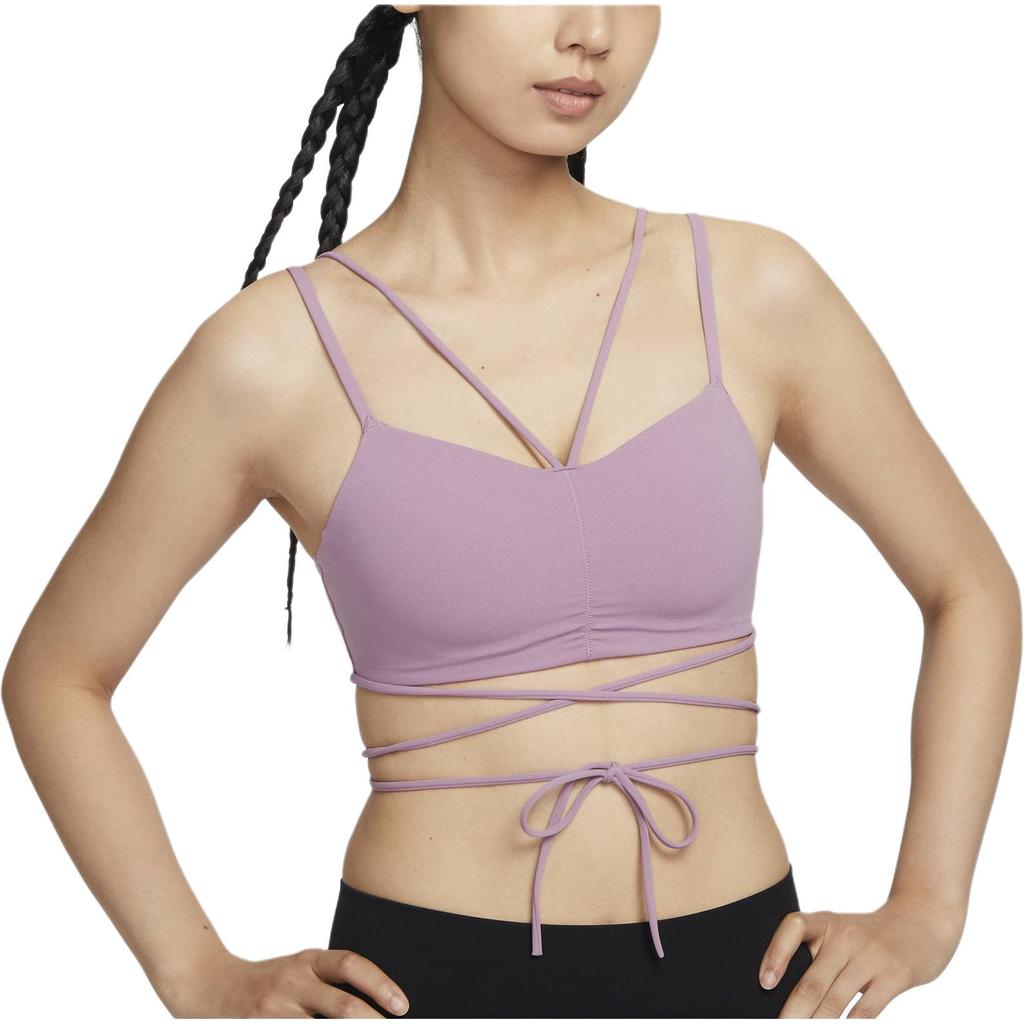 Nike Zenvy Dri-Fit Quick-Dry U-Shaped Comfortable Solid Color Sports Bra Women Underwear Gray Purple Red FV6509523