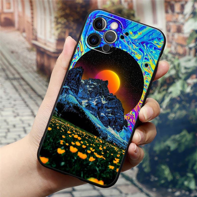 Чехол Apple «Ночное небо» для iPhone 11 12 13 Pro Max mini XS X XR 7 8 6 6S plus SE 2020, силиконовые чехлы с изображением космической планеты, Луны, звезд