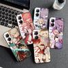Мягкий чехол для телефона Genshin Impact Anime для Xiaomi Poco X5 X6 X7 X8 Pro Max X3 F7 F8 Ultra M8 M7 M6 M5 Redmi 15 15C 14C 13C 12C X4