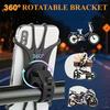 360 Rotatable Mobile Phone Bicycle Motorcycle Holder Bike Safe Bracket Silicone Support Silicone Pull Type for All Phone Stand