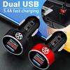 Автомобильное зарядное устройство 2 USB порта Быстрая зарядка Цифровой дисплей Автоаксессуары Для Volkswagen Touran Golf-4 5 6 7 Passat Polo MK4 Bora Altea Alhambra