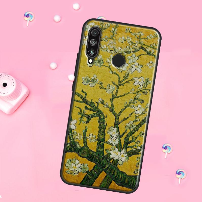 Цветущий Миндаль Для Huawei Nova 10 9 SE 3i 7i 8i 11i 12i Y73 Y90 Y70 Y72 Y61 Y91 P60 Pro P30 P40 Lite Чехол