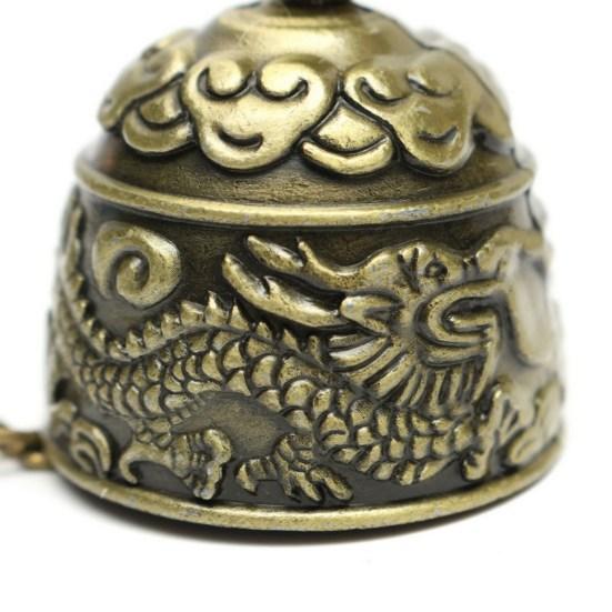 Chinese Fish Pattern Good Luck Feng Shui Bell Blessing Fortune Hanging Wind Chime