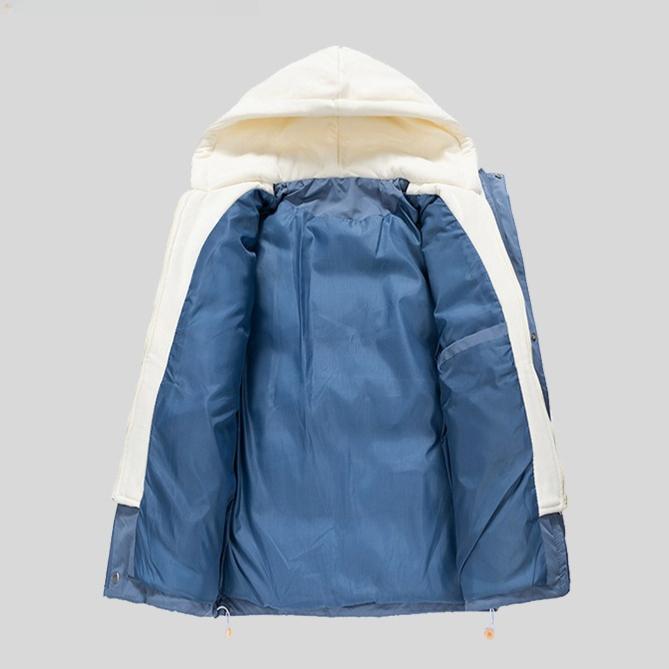 Хлопковая одежда-двойка для мужчин и женщин, одинаковый параграф, зимняя свободная хлопковая куртка с капюшоном, утолщенная одежда-хлеб, утолщенное хлопковое пальто