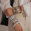 Sexy Leopard Print Cuff Bangles for Women 2025 Trendy Classic Leather Zebra Print Bracelet Wedding Pendant Jewelry Gift