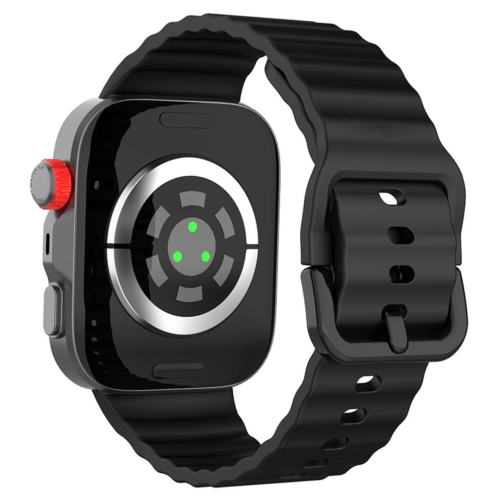 Replacement Silicone Strap for Huawei Watch Fit 3/4/4 Pro Wave Pattern Smart Watch Wrist Band