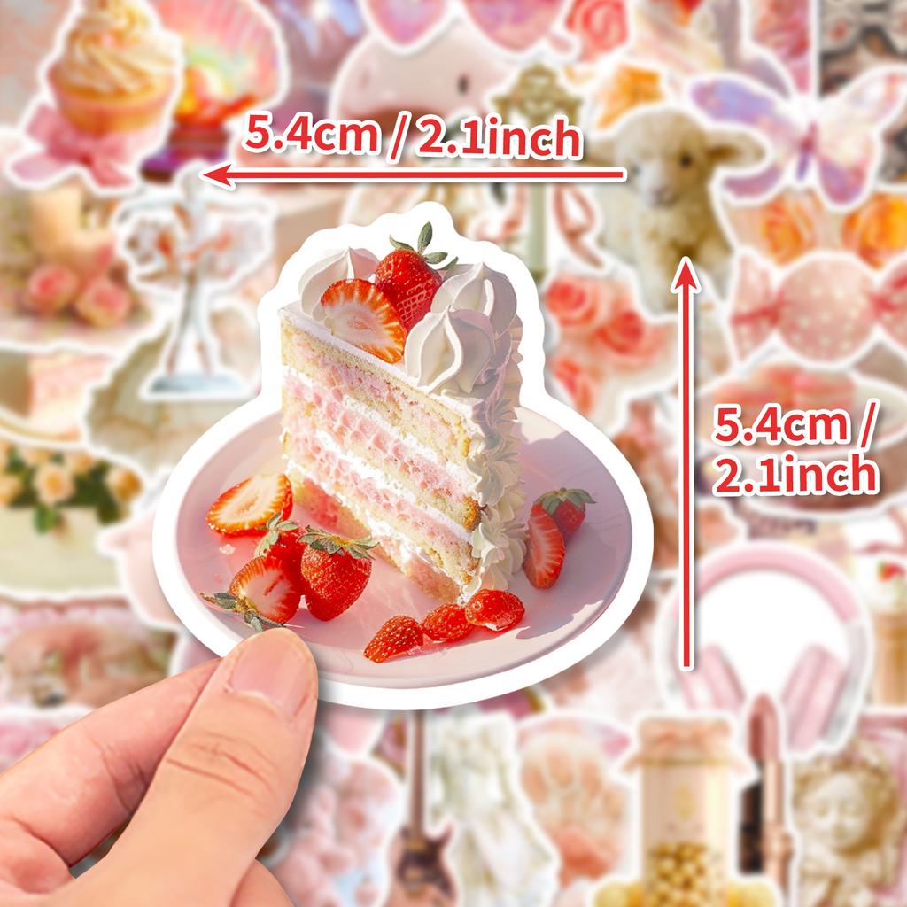 50 розовых балетных наклеек Mix And Match Diy Canvas Handbook Ins Girly Case Decoration