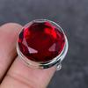 Мозамбикский гранат драгоценный камень ручной работы 925 стерлинговое серебро ювелирное кольцо размер 7 h7r45