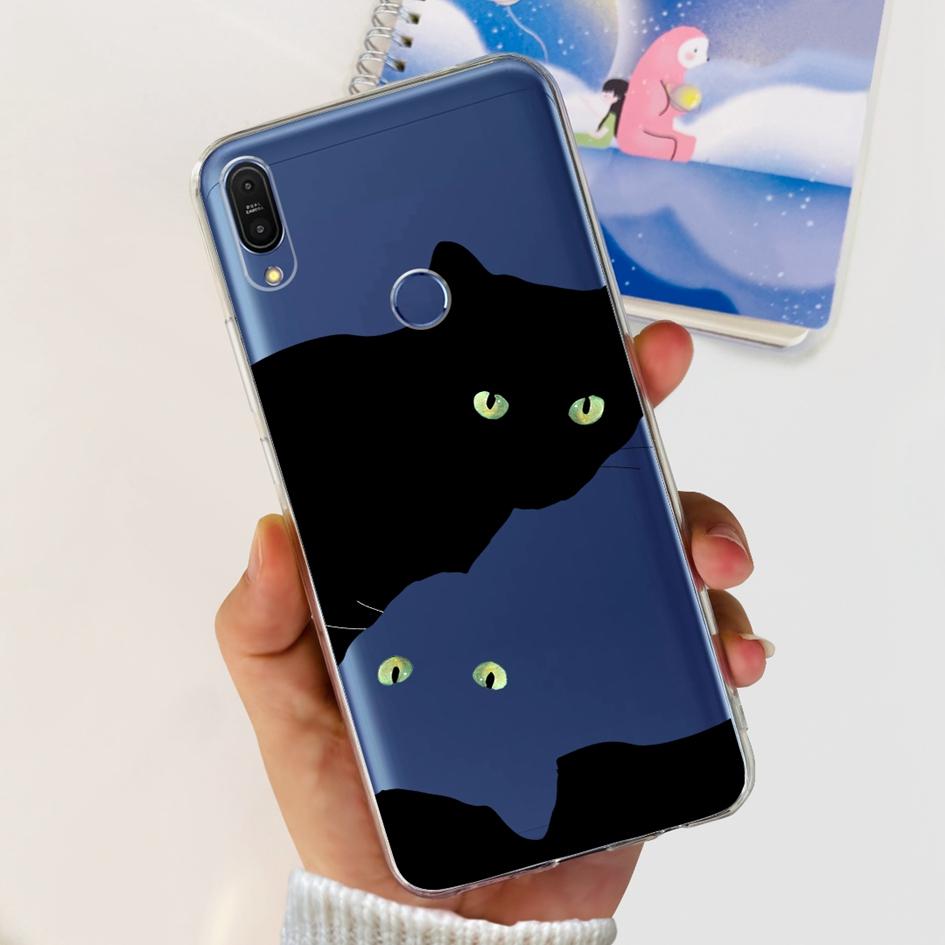 Чехол 5.99" для Asus Zenfone Max Pro (М1) ZB601KL ZB602K Чехол X00TDB Модный узор Прозрачный Мягкий Силикон Fundas Задняя крышка телефона