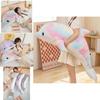 Rainbow Dolphin Plush Toy With Sleep Pillow For Kids Bedtime And Play
