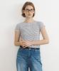 LUCIR ZU Stripe Baby Tee (Cream)