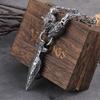 Celtic Wolf Necklace Viking Vegetarian Talisman Spear Pendant Norwegian Talisman Anchor Stainless Steel King Chain Jewelry