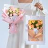Beautiful Graduation Flower Bouquet with Gift Bag Woven Wool Bouquet Crochet Flowers Bouquet