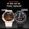 2025 Новые умные часы с ИИ-помощником ChatGPT, водонепроницаемые 5 АТМ, встроенный GPS, двухдиапазонный GNSS, компас, военные спортивные умные часы для мужчин и женщин