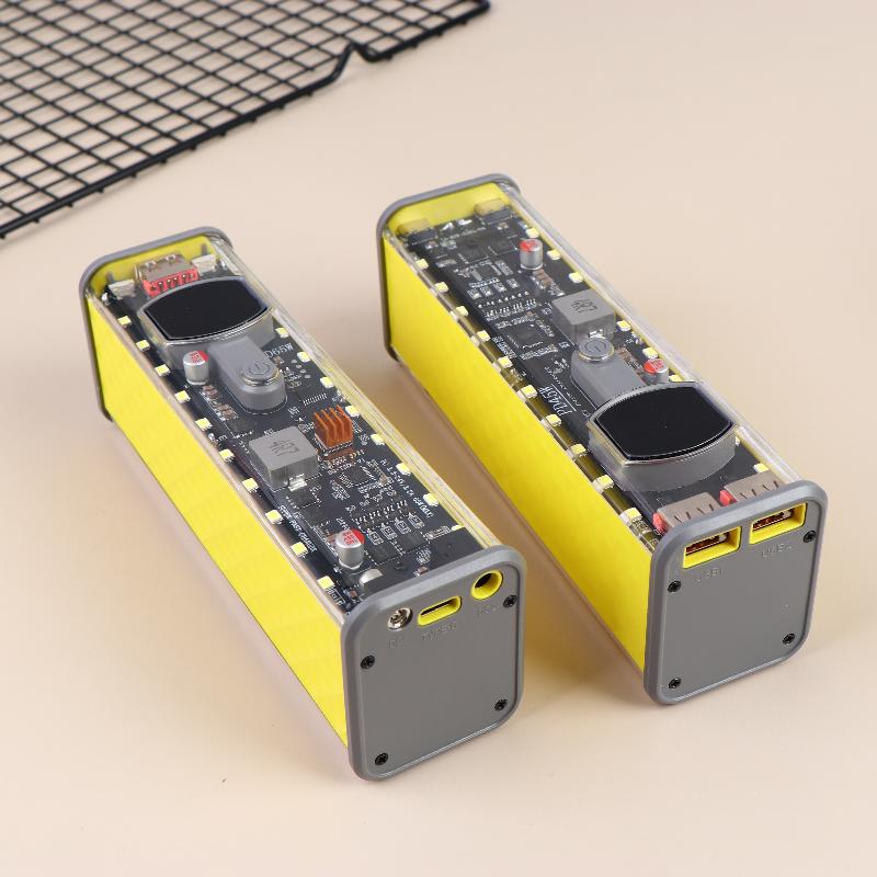 18650 Battery Storage Box 8 Cell PD 45W Fast Charging Power Bank Case DIY Rechargeable Kit for Camping Business Trips