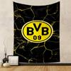 Yellow BVB 09 Logo on Dark Background Patterned tapestry home decor, suitable for bedroom and living room, gift