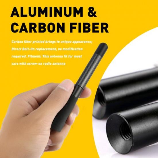 4.7" Short Antenna AM/FM Mast Black Replacement Fit 2009-18 Dodge Ram 1500-3500