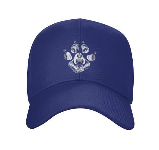 Wolf Paw Baseball Cap Adjustable Dad Hat Unstructured Cotton Hat Unisexs Cap Polyester Adult Unisex Four Seasons Casual Snapback