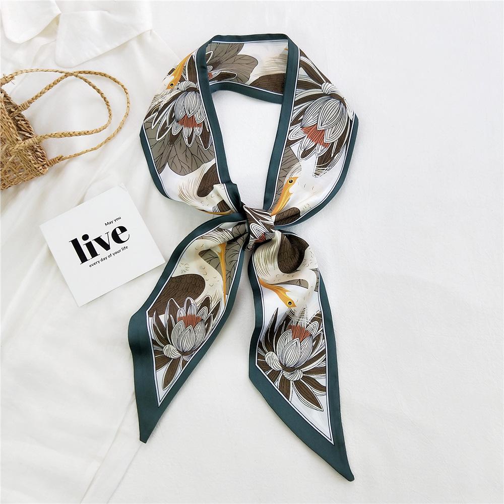 New Scarves Silk Scarves Women'S Spring And Autumn Season Long Decorative Professional Scarves Summer Thin Styles Paired With Shirts Stylish