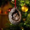 Christmas Animal Ornament Cartoon Forest Animal Hanging Decoration 2D Flat Acrylic Pendant for Christmas Tree Decor