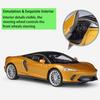 Масштаб 1/24 Welly McLaren GT, модель автомобиля из сплава, литье под давлением, металлические игрушечные автомобили, модель автомобиля, высокая имитация, коллекция, детские подарки