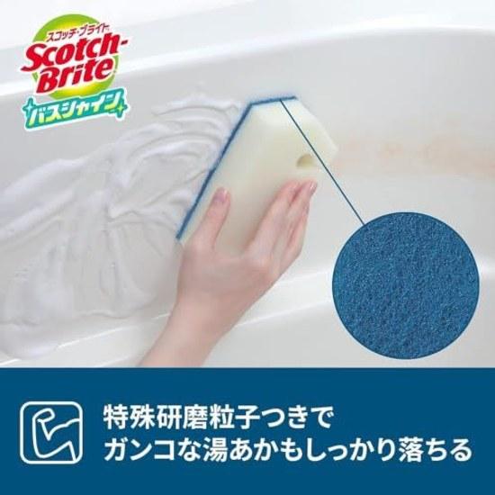 3M Scotch-Brite Губка для чистки ванной комнаты Антибактериальная Специальные абразивные частицы 2 штуки Блеск BM-12K 2 шт.