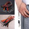Self-Defense High Strength 8 Styles Parachute Cord Key Ring Paracord Keychain Lanyard Round Buckle