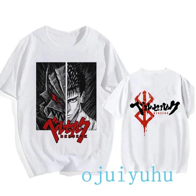 Graphic Japanese Anime Harajuku Berserk Guts Eyes Print Funny T Shirt Cool Summer T-shirt Manga Streetwear Tshirt Hip Hop Tees