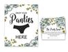 Inkdotpot Girls Night Out Bachelorette Party Drop Your Panties Game Floral Bridal Shower Game 1 SignA    30 Size