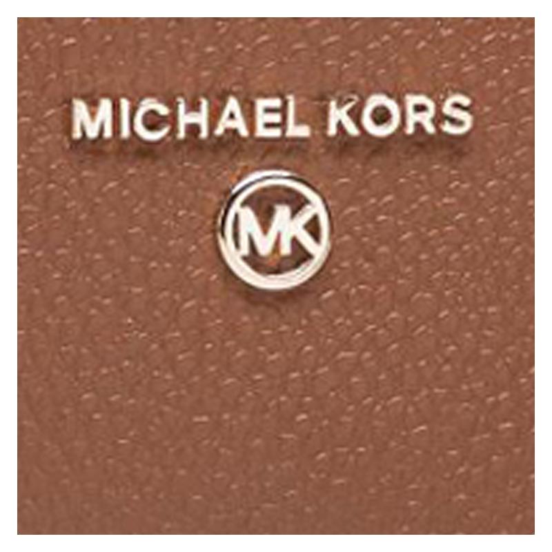 Michael Kors Простой однотонный кожаный женский кошелек коричневый
