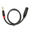 14 Inch To XLR Male Cable 0.75m Length 6.35mm Plug To XLR Male O Cord for Microphone Mixing