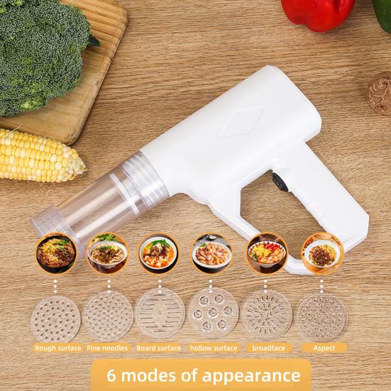 Ручная электрическая машина для прессования теста для лапши Машина Автоматическая Перезаряжаемая Простая в использовании 6-в-1