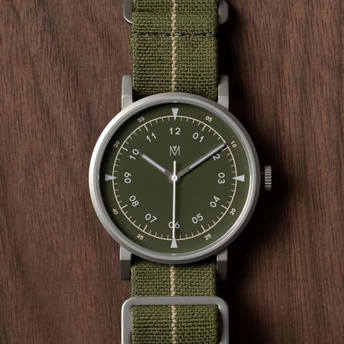 [Официальный магазин] Часы Maven 34 мм СЕРИЯ THE URBAN SCOUT Минималистичные модные часы (MUS-06 ОЛИВКОВЫЙ P 34ММ)