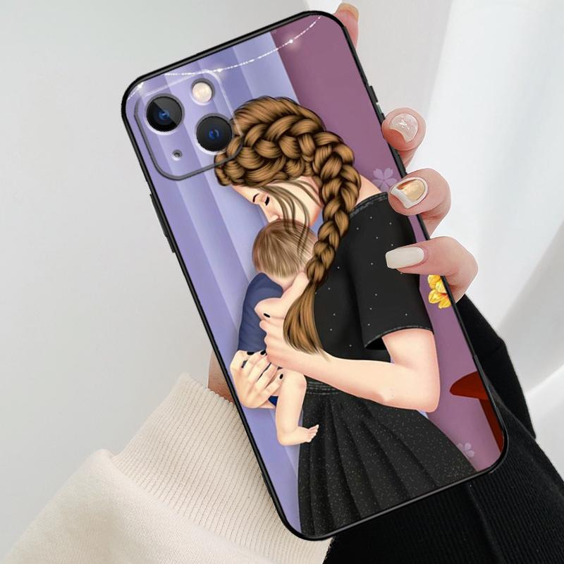 Чехол для телефона Baby Mom MUM MOTHER Girl Queen для iPhone 17 Pro Max 15 14 13 11 12 16 Pro Max mini 15 16 Plus 16e 17 Air