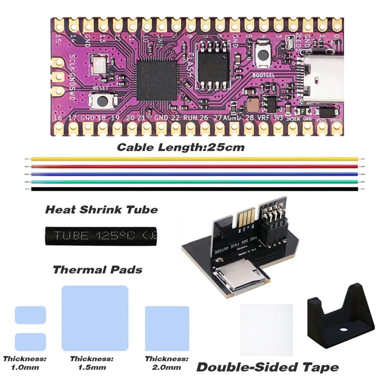 A03E-Picoboot Board Kit + Adapter For Raspberry Picoboot Pi Pico Board IPL Replacement Modchip For Gamecube Console