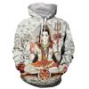 Lord Shiva 3D напечатанный мужской и женский капюшон с капюшоном модный графический худи повседневный уличный свитер с капюшоном