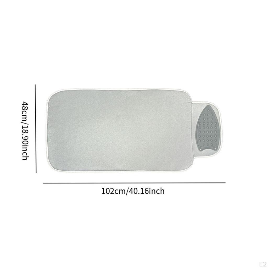 Flat Iron Mat Heat Resistant Multipurpose Anti Scalding Reusable Ironing Pad Large for Curling Irons