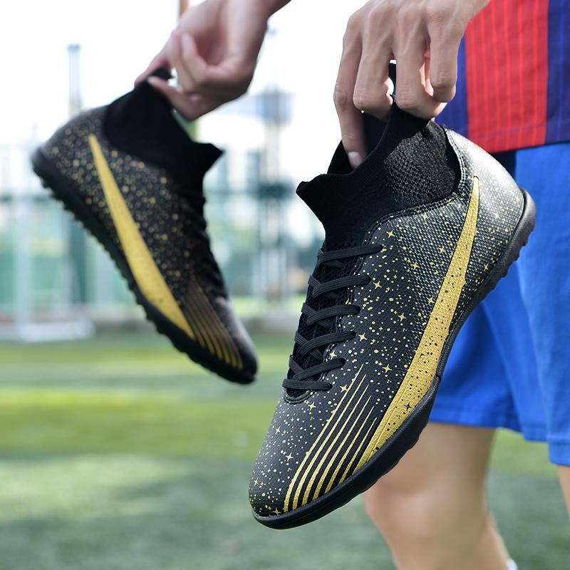 Мужские высокие носки 36-47, футбольные бутсы, молодежная спортивная обувь, футбольная тренировочная обувь, детские футбольные бутсы